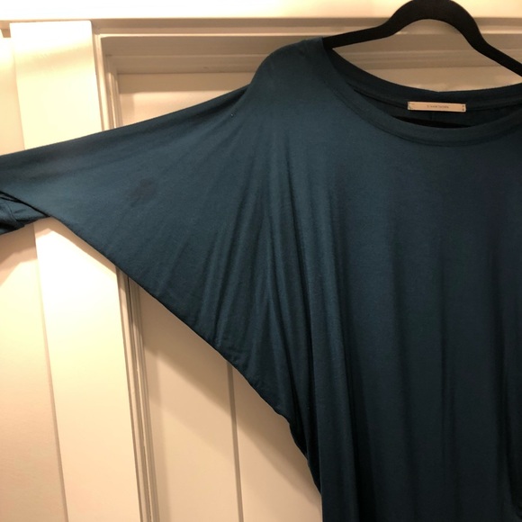41 Hawthorne M teal dolman batwing top - Picture 3 of 4